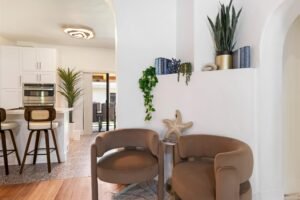 Coastal theme living area, White Box Interiors