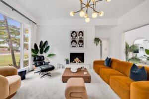 Home Mid Centruy Modern living area, White Box Interiors