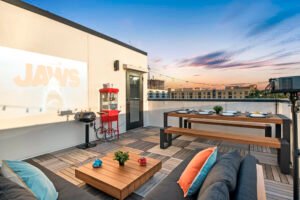 tampa townhouse Roof terrace, White Box Interiors