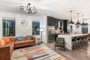 Home tampa townhouse living area, White Box Interiors