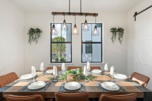 Home tampa townhouse dining area, White Box Interiors